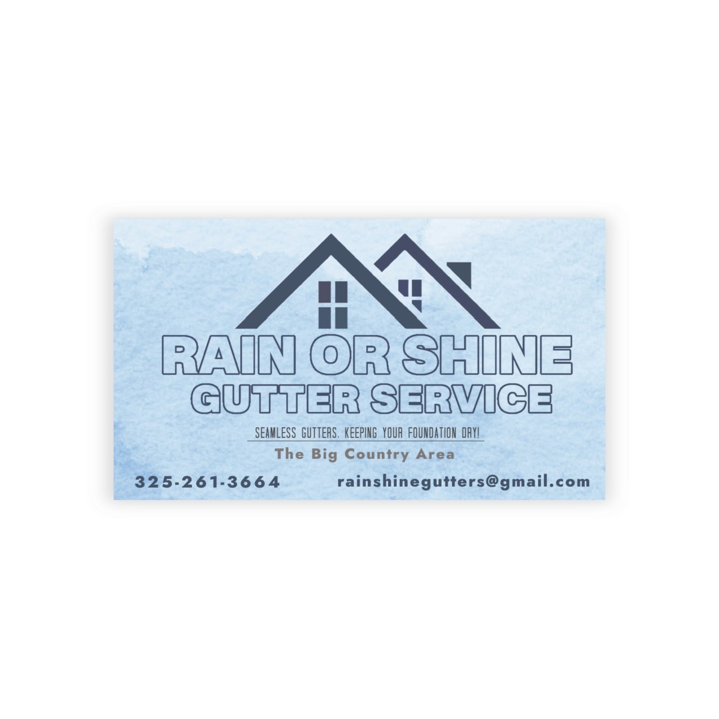 RAIN OR SHINE Business Cards