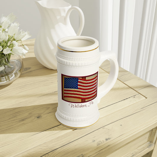 THE FAMOUS AMERICAN FLAG Stein Mug