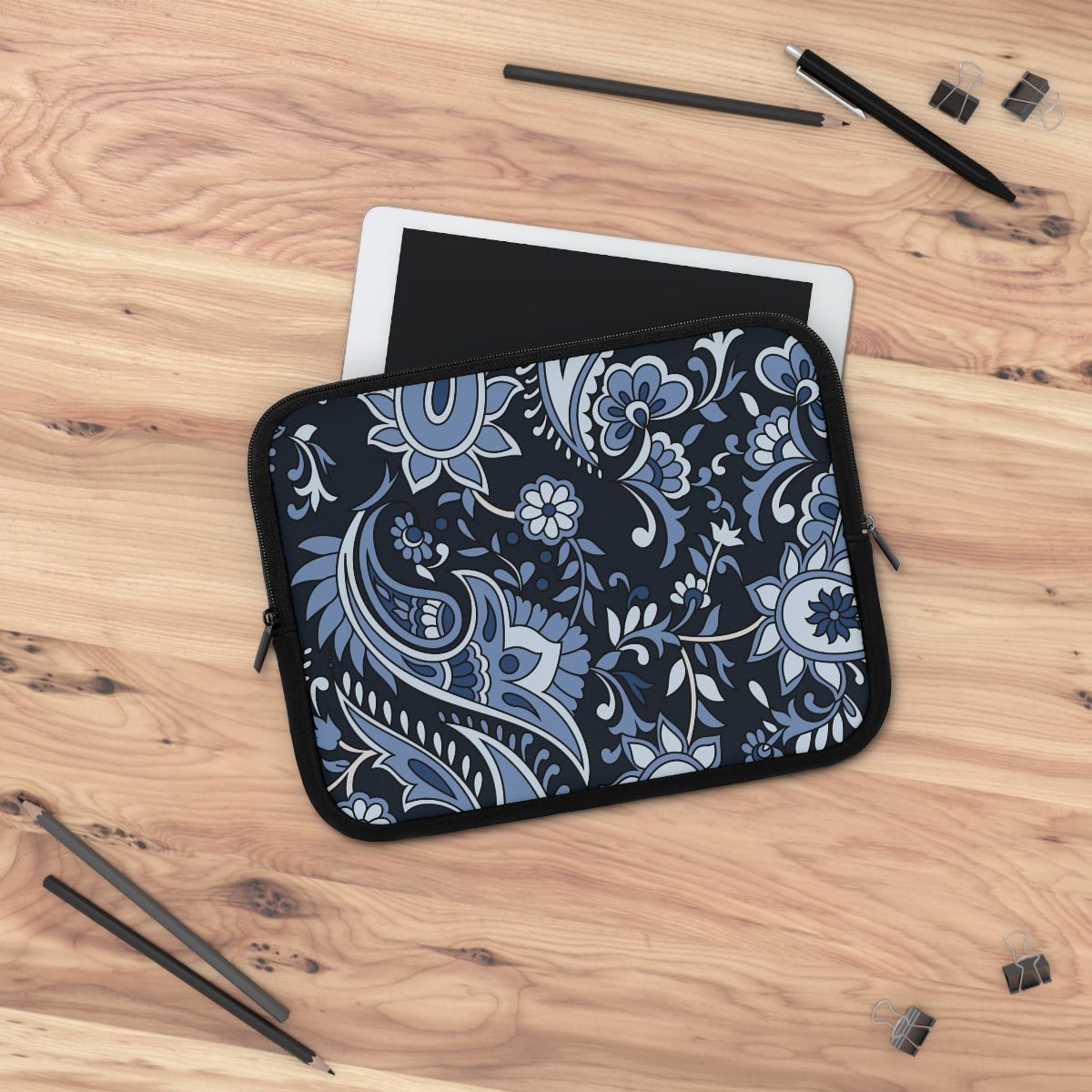 BLUE PAISLEY Laptop Sleeve