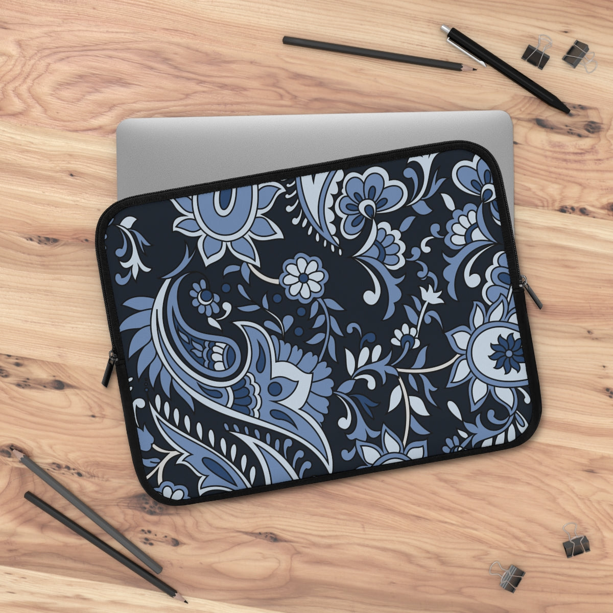 BLUE PAISLEY Laptop Sleeve