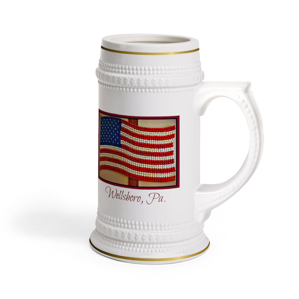 THE FAMOUS AMERICAN FLAG Stein Mug