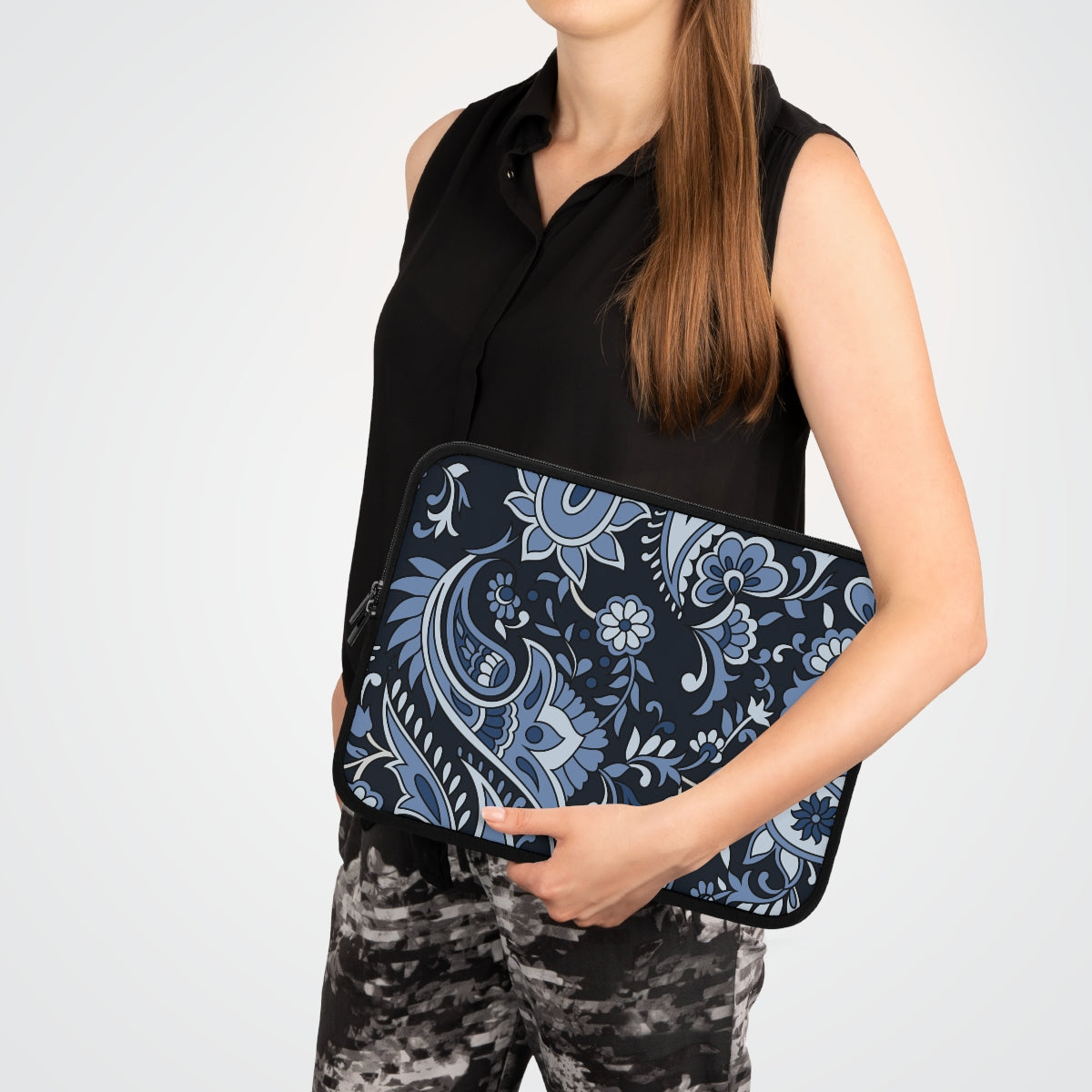 BLUE PAISLEY Laptop Sleeve