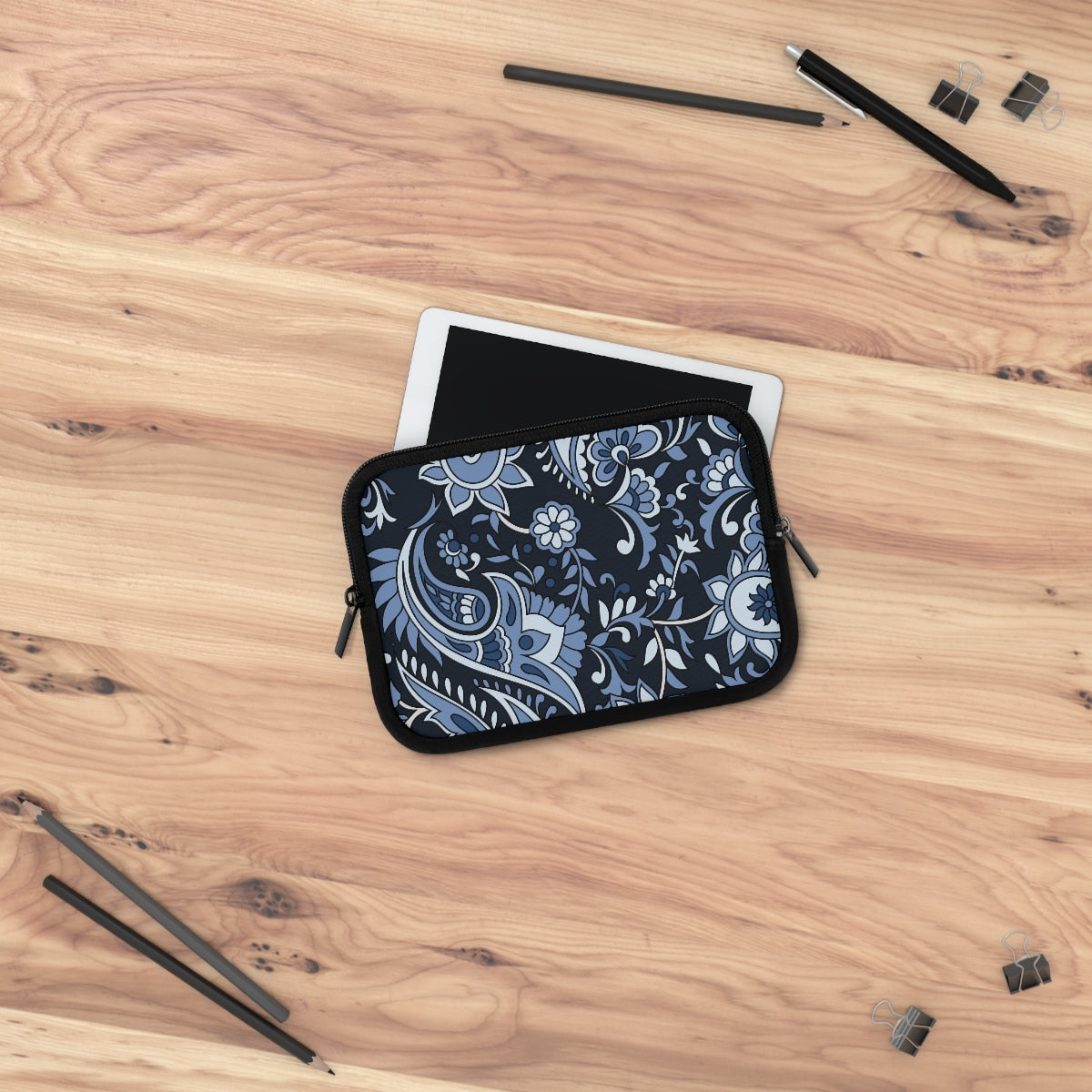 BLUE PAISLEY Laptop Sleeve