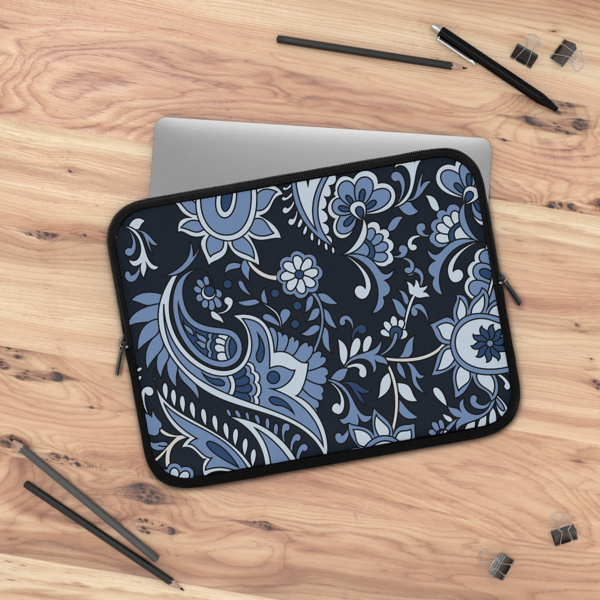 BLUE PAISLEY Laptop Sleeve